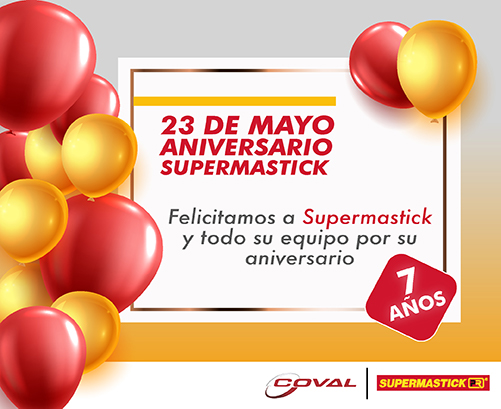 ¡Celebramos el aniversario de Supermastick y todo su equipo!