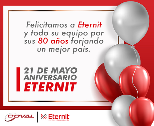 Feliz Aniversario a Eternit y su equipo: 80 años forjando un mejor país