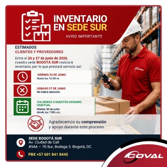 Inventario sede Sur, 26 y 27 junio.